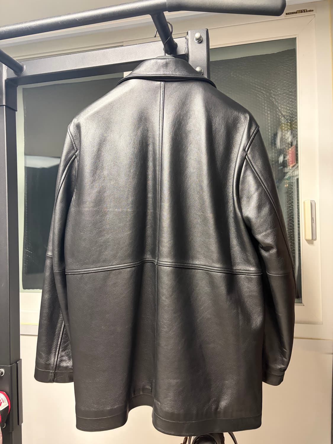 셔터 이탈리안 램스킨 레더 카코트 상품이미지3