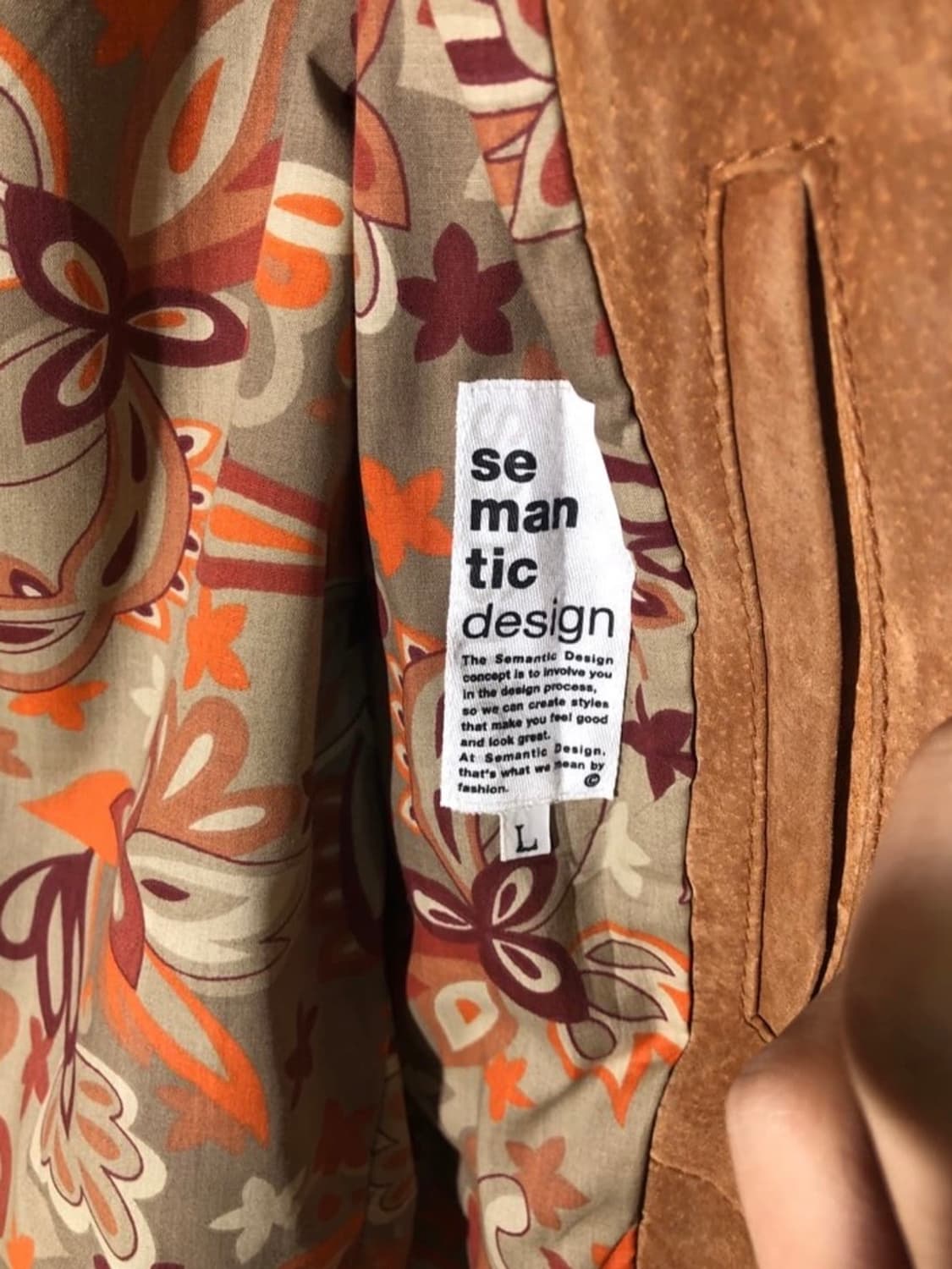 semantic design 리얼 레더 자켓 상품이미지3