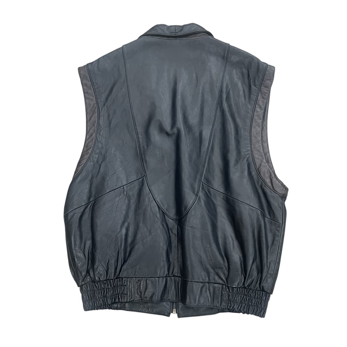 PELOPS 남성 가죽 조끼 블랙 상품이미지2