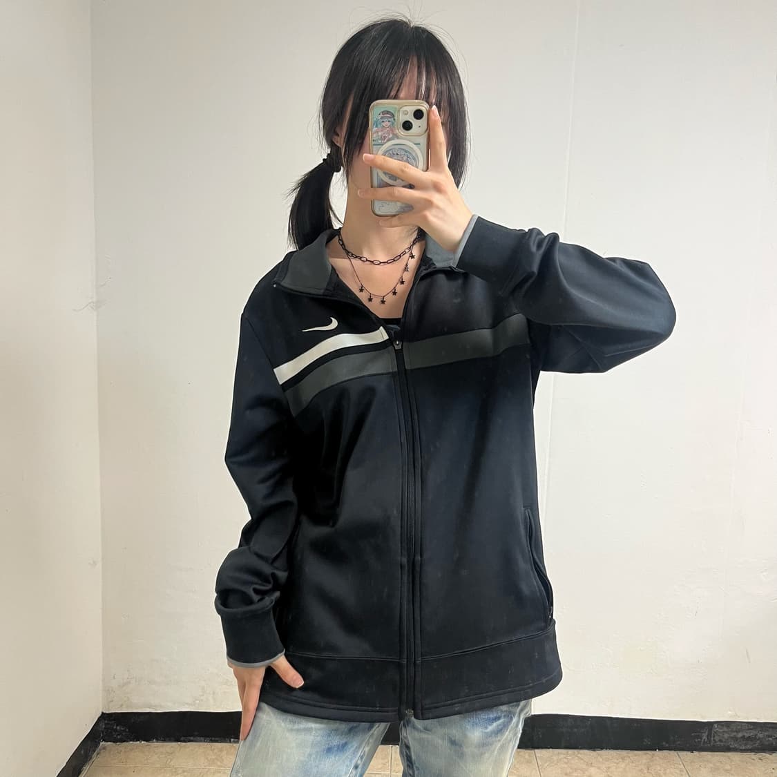 Nike Black Dri-FIT Track Jacket 상품이미지1
