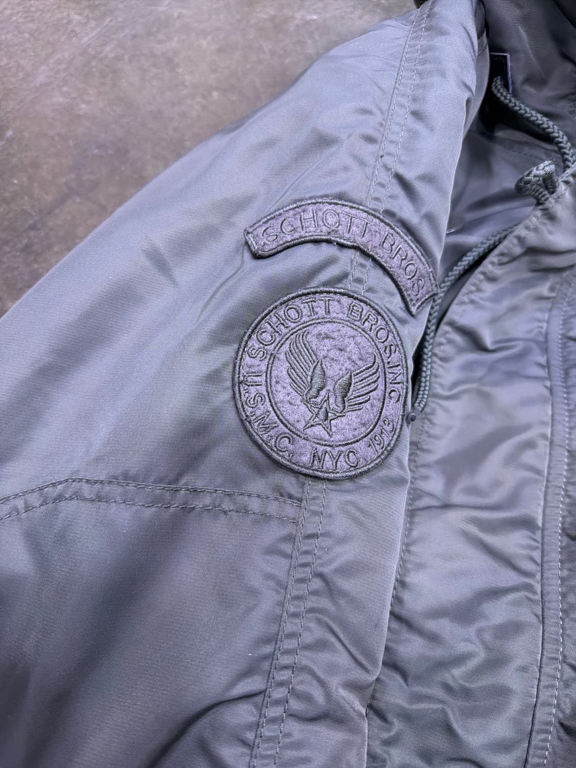 쇼트 Schott n3b 패치 밀리터리 파카 야상 카키 S 상품이미지7