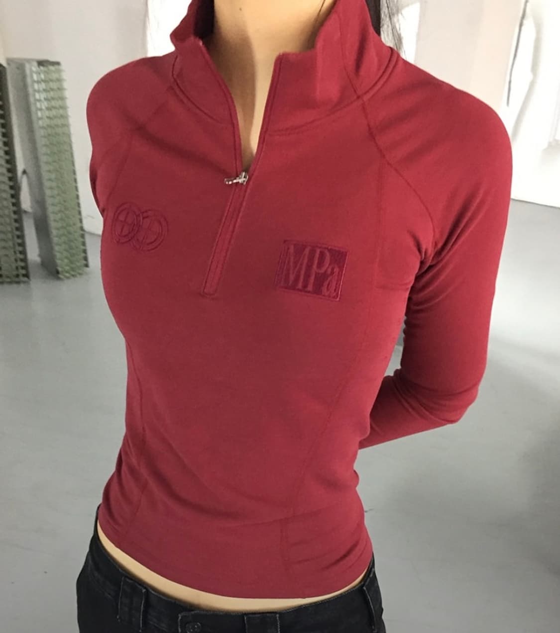 MPa SOFT-SHELL HALF ZIP WOMEN (RED) M사이즈 상품이미지2