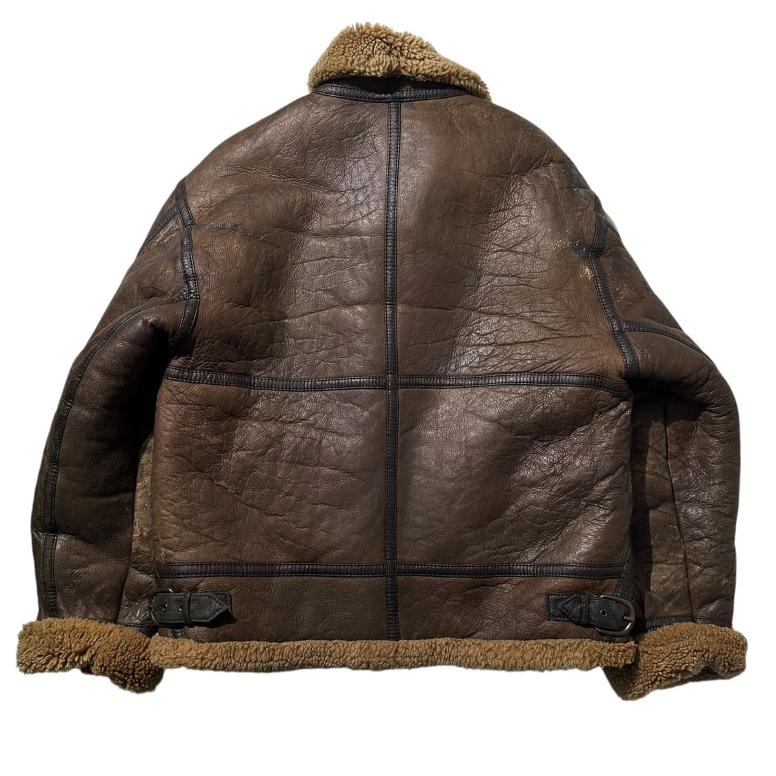 스투시 B-3 램스킨 시어링 무스탕 봄버 자켓 상품이미지3