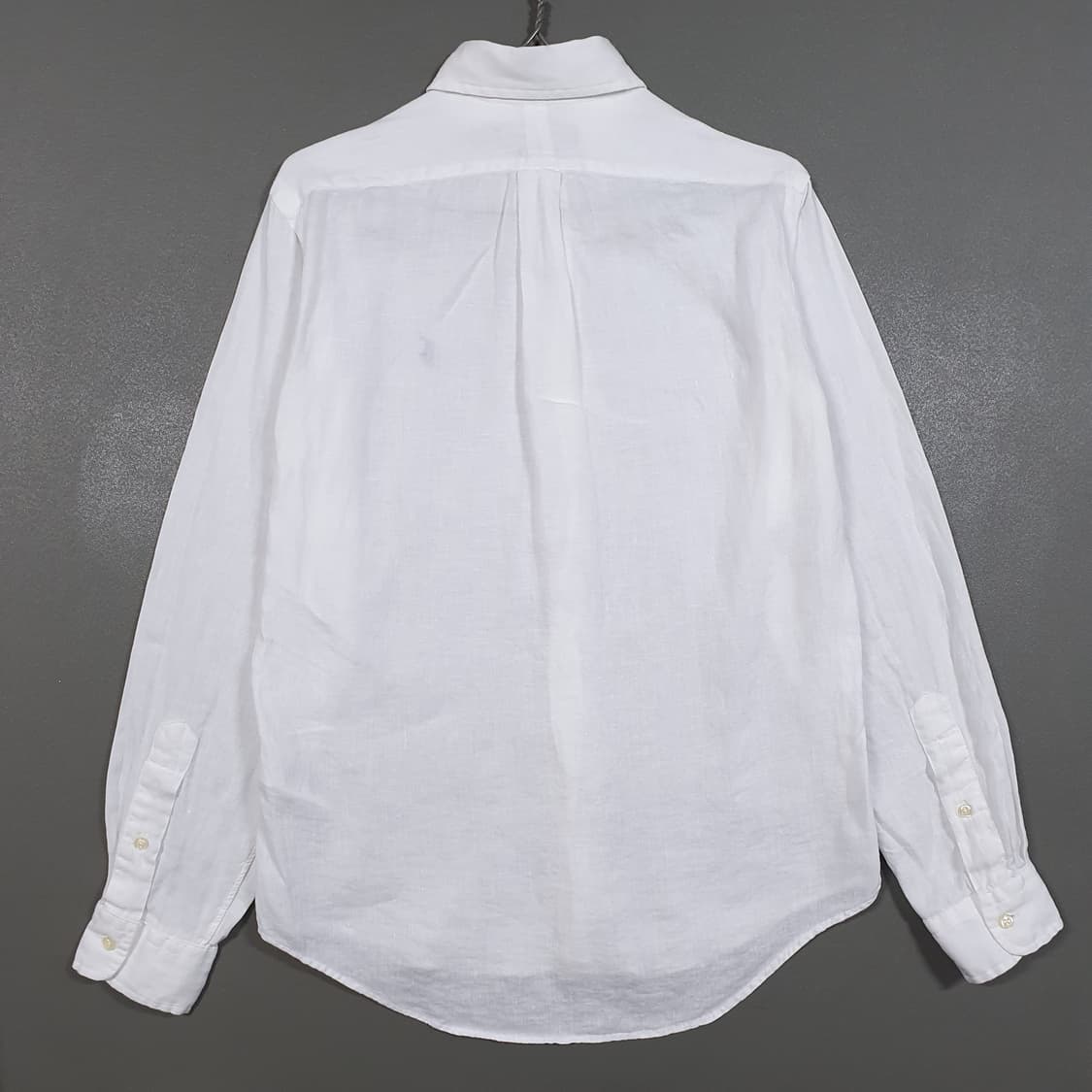 실측 S) 폴로 랄프로렌 신형 21ss 큐알 클래식핏 린넨 셔츠 화이트 상품이미지10