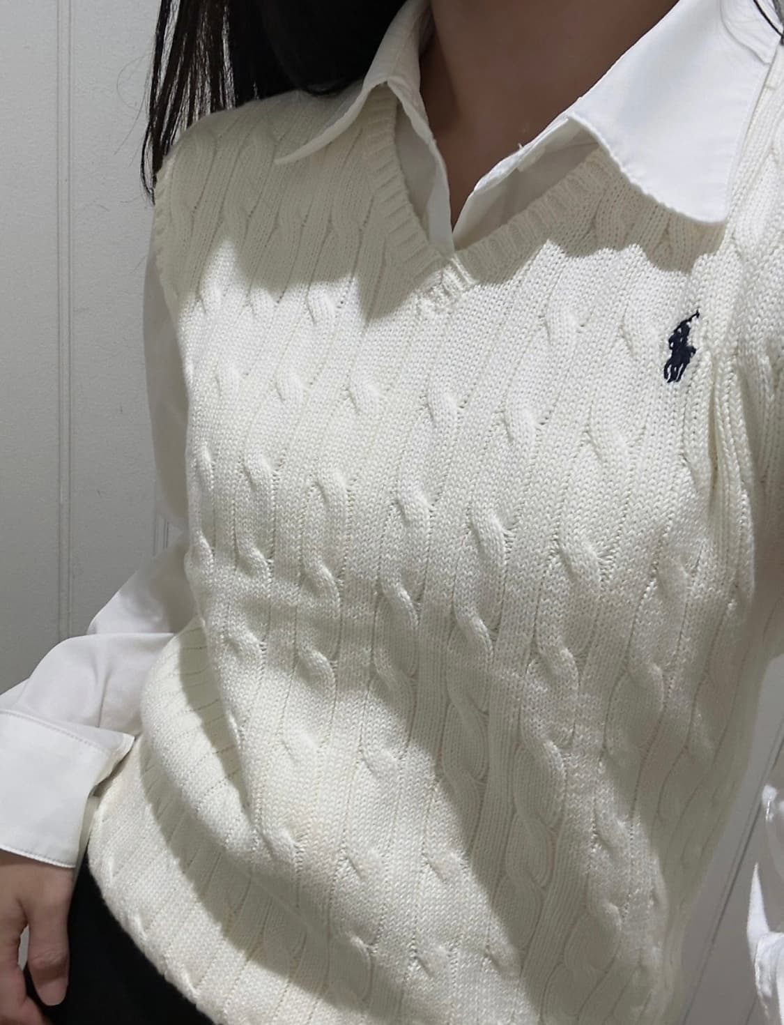 [미 시착 새 상품] 폴로 랄프로렌 브이넥 니트 베스트m 상품이미지1