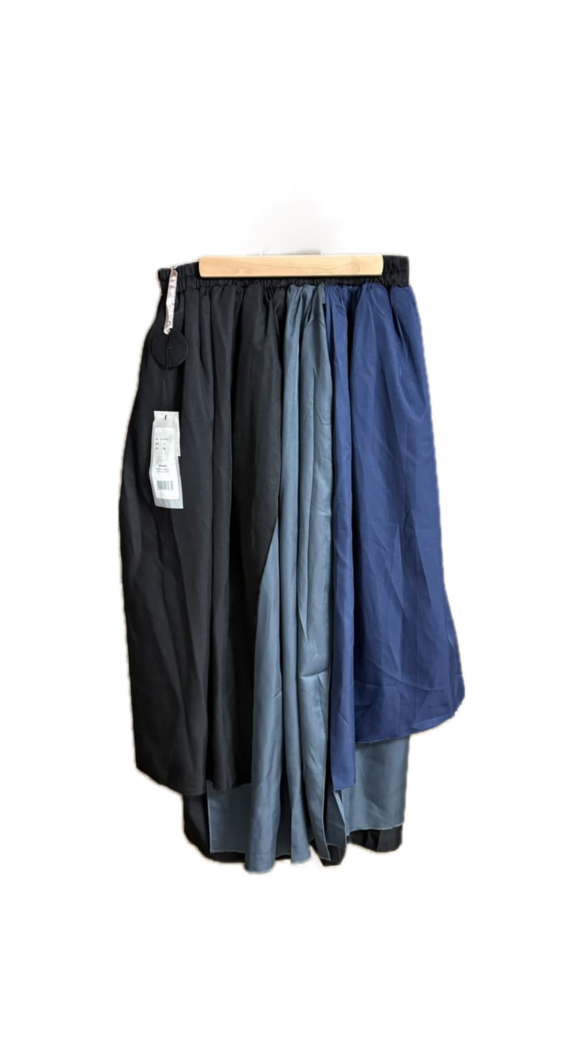 [kOhAKU] 배색 아심메트리 레이어드 치마바지/와이드 팬츠 상품이미지2