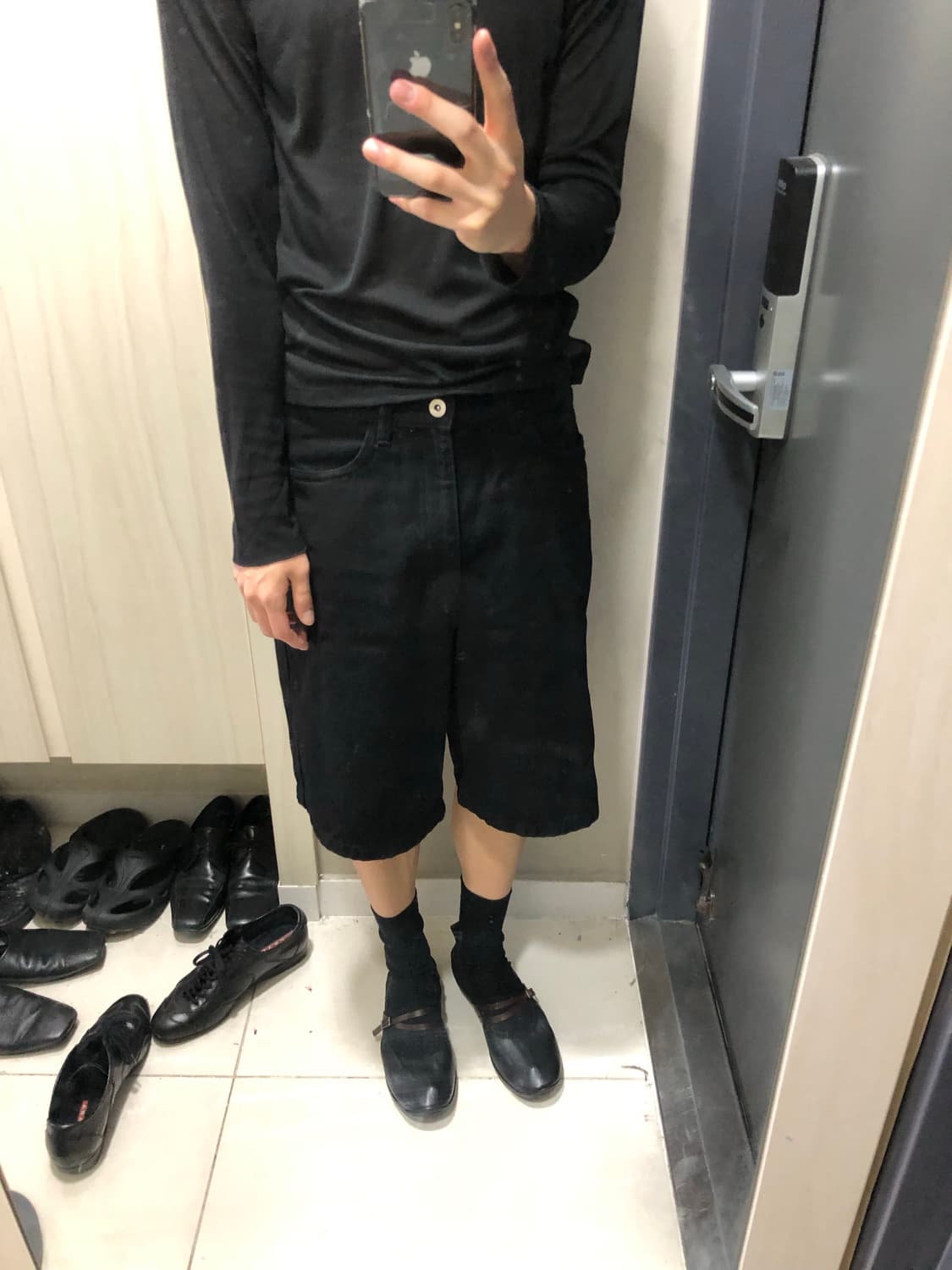[235-245] amomento Vibram Shirring Flats 상품이미지1