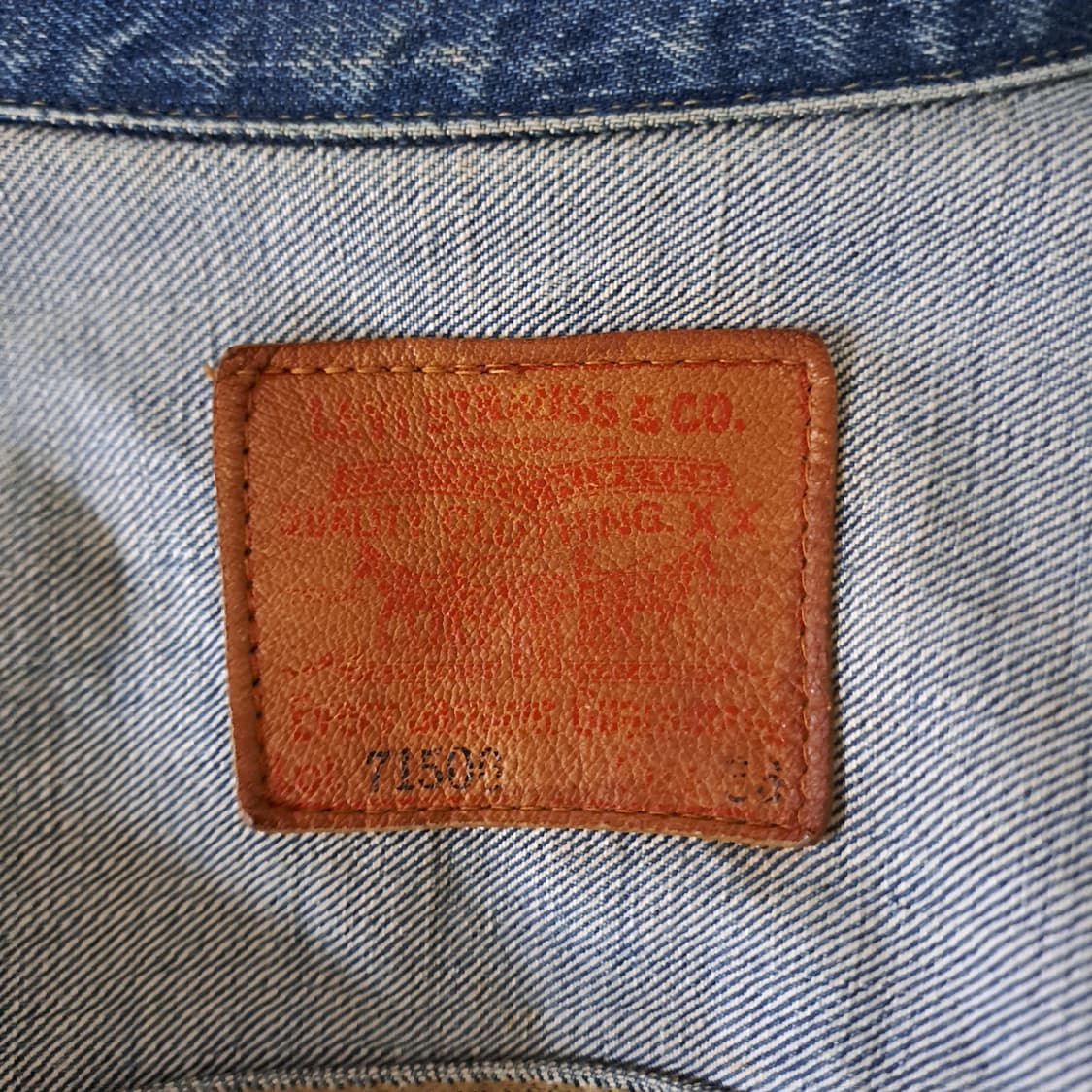 (택포) 90's 리바이스 71506xx 1세대 셀비지 데님자켓 A932 상품이미지7