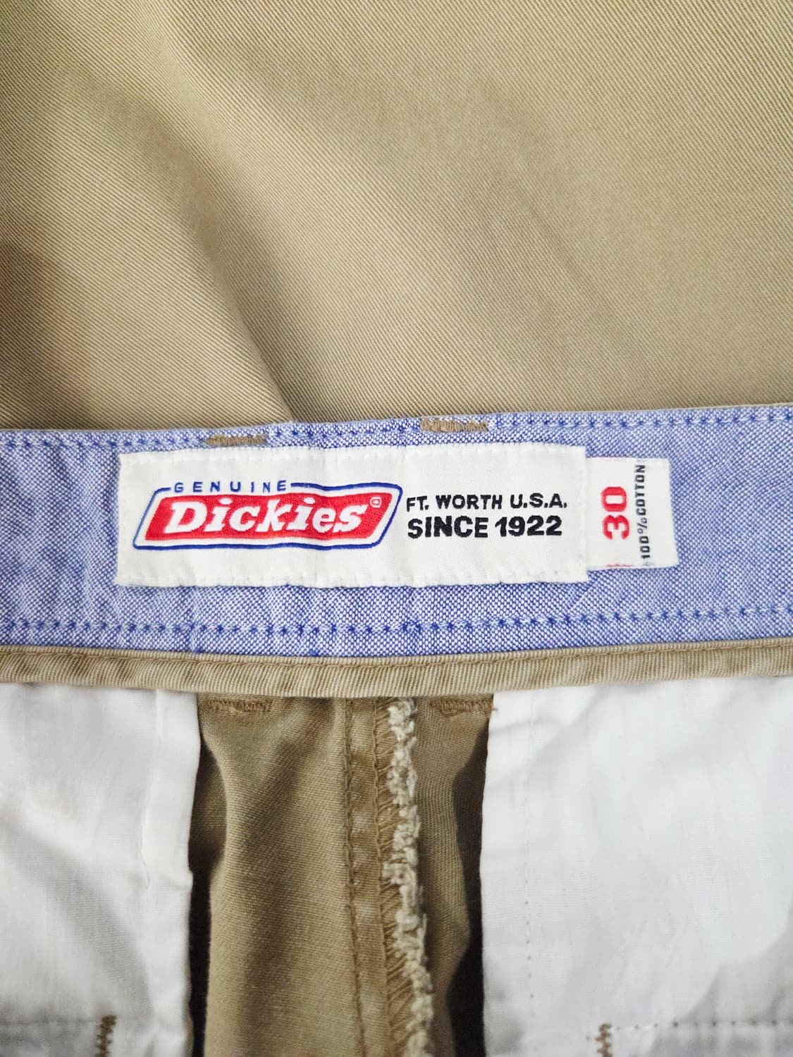 디키즈(Dickies) 100% 코튼 치노 반바지 TAN 상품이미지6