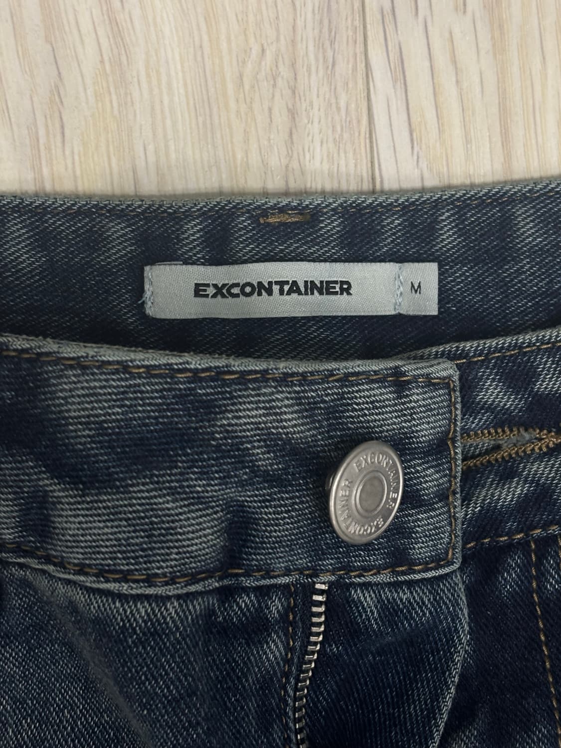 엑스컨테이너 세미 와이드 부츠컷 데님 팬츠 M 상품이미지4