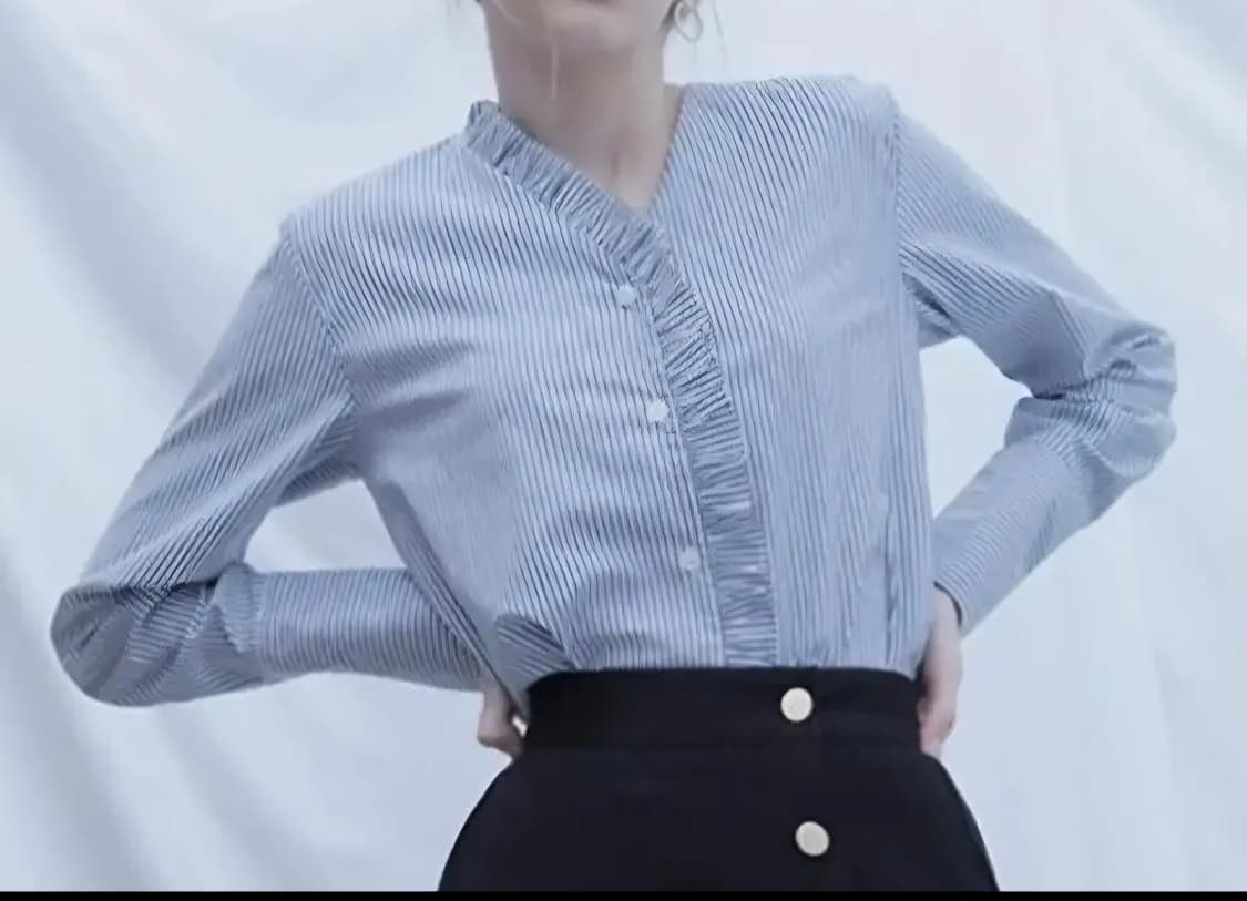 바이바이섭 프릴 블라우스 상품이미지1