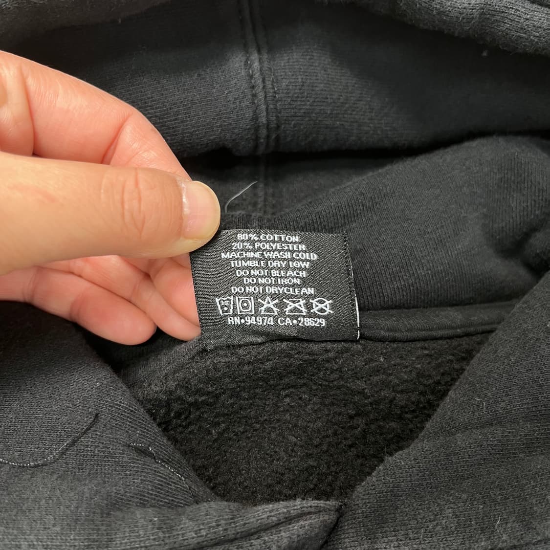 100 스투시 베이직 빅로고 후드티 상품이미지5