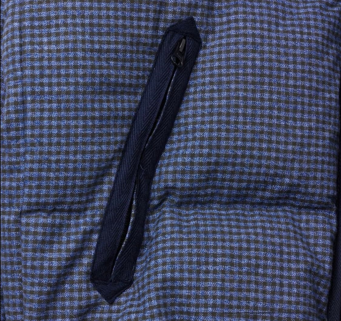 더뮤지엄비지터 체크 메탈 로고 푸퍼 자켓 상품이미지5