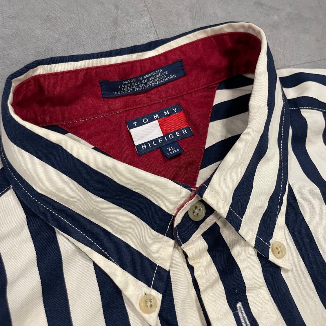 90s 타미힐피거 스트라이츠 셔츠 (110) 상품이미지5