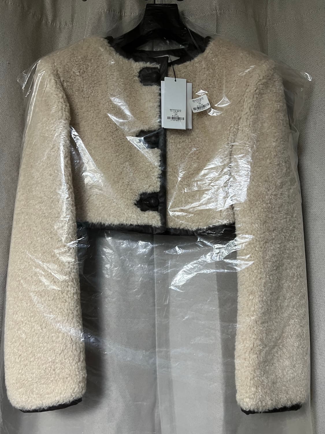 새상품/구할수없는/약30%저렴)시어링크롭자켓-아이보리/ 인스턴트펑크 상품이미지4