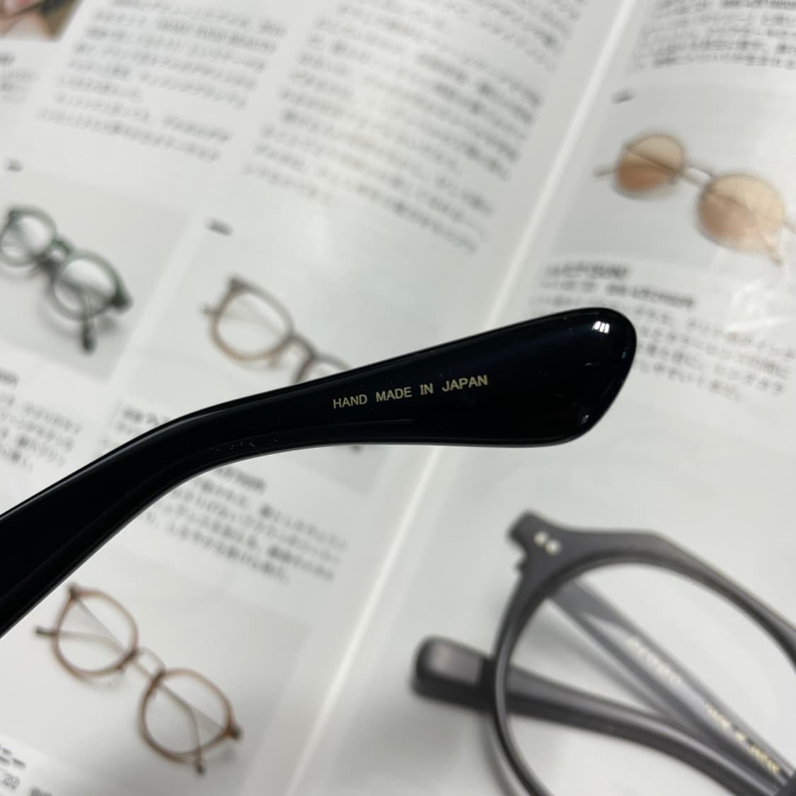 銘品晴夫作 메힌 하루오사쿠 셀룰로이드 일본 뿔테 블랙 안경 상품이미지6