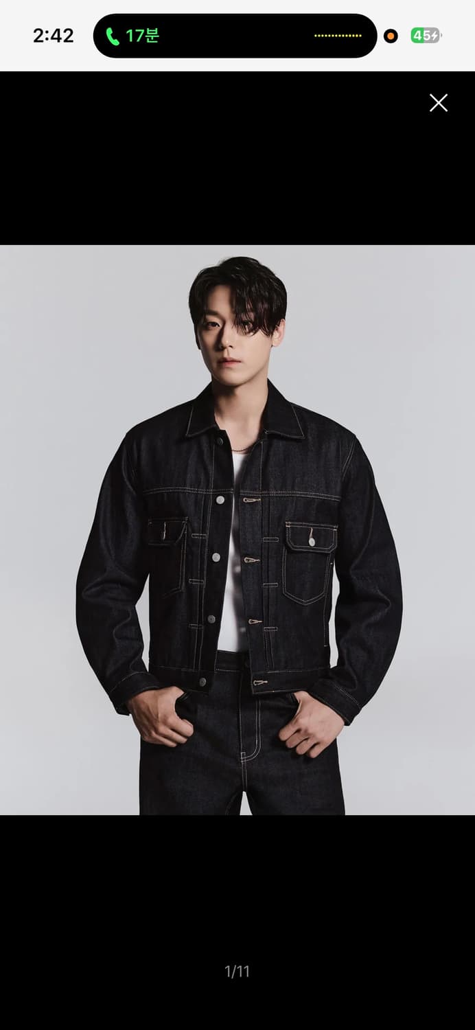 무탠다드 셀비지 데님 트러커 재킷 2 [딥 인디고] 착샷있음 상품이미지1