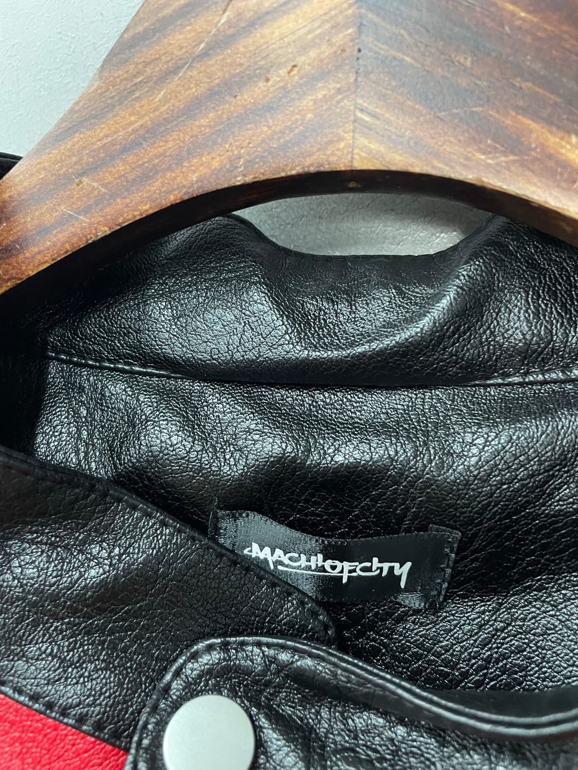 페라리 말보로 패치워크 레드 배색 레더 레이싱 자켓 H1837 상품이미지8