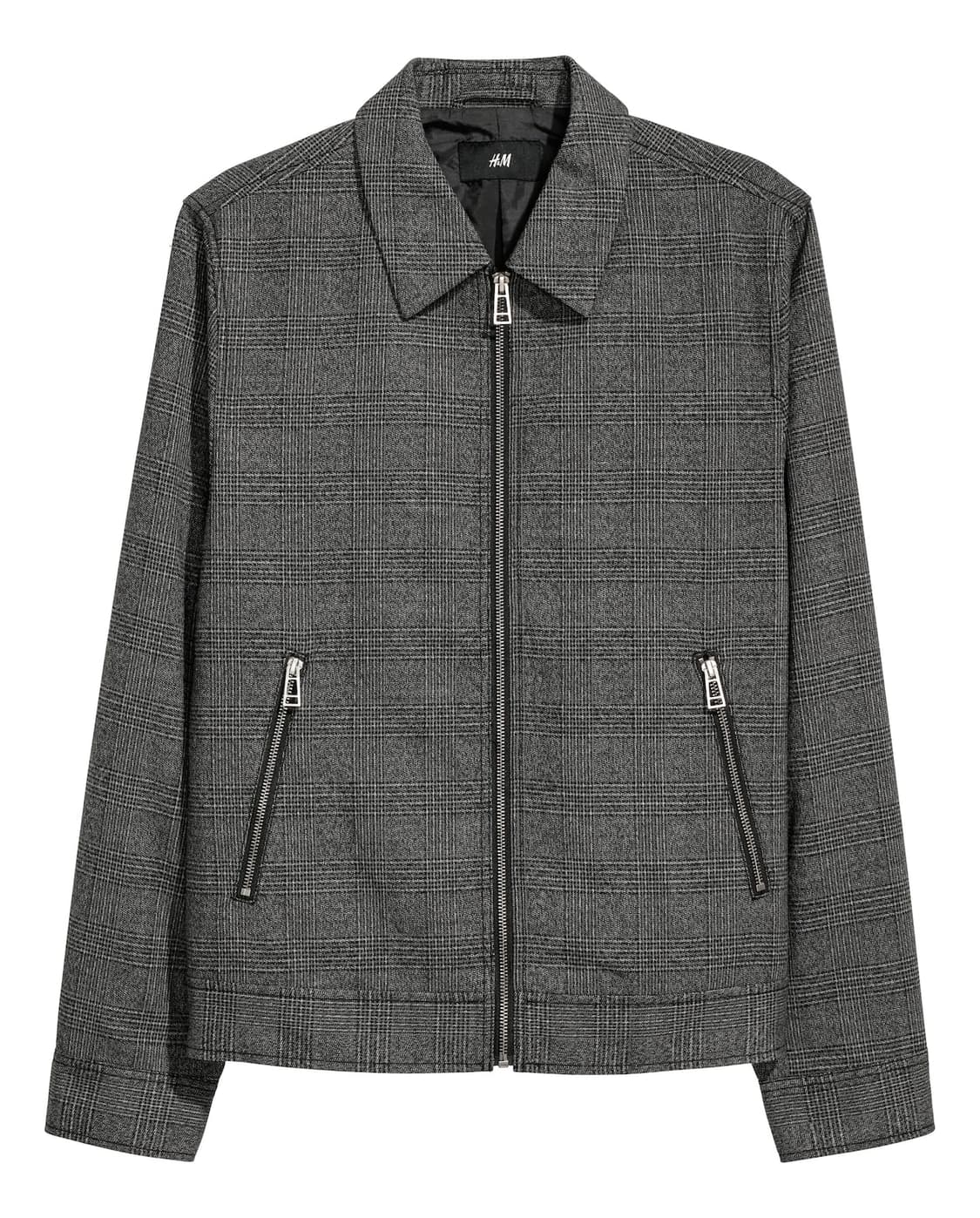 H&M 체크 패턴 코튼 자켓 상품이미지1