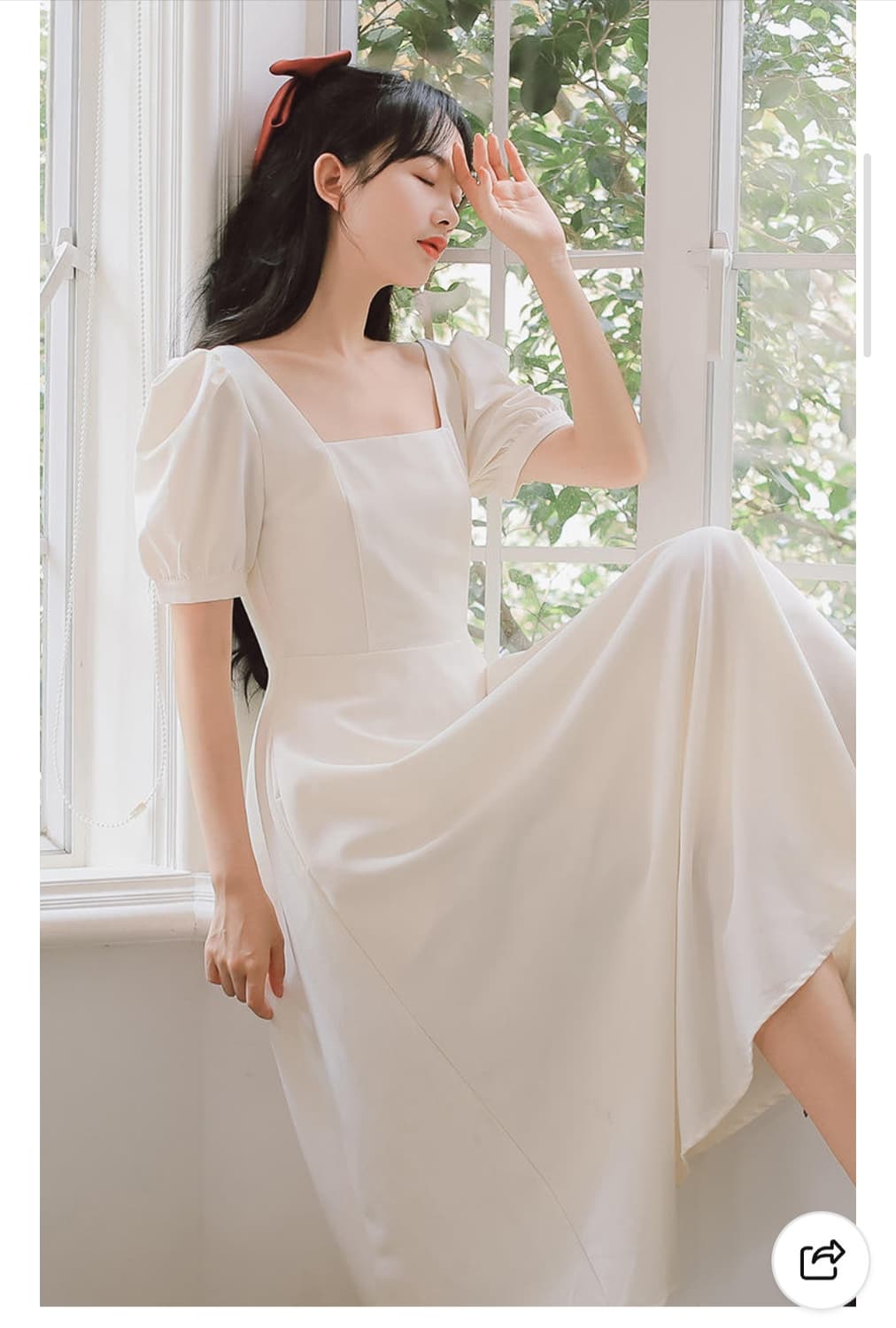 스퀘어넥 햅번 롱원피스 사이즈S 
 상품이미지2