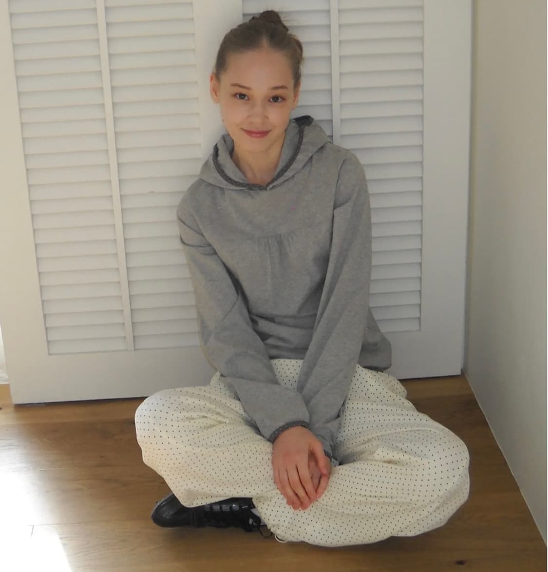 페스토 도트 후디드 탑 dot hooded top 후드티 상품이미지2