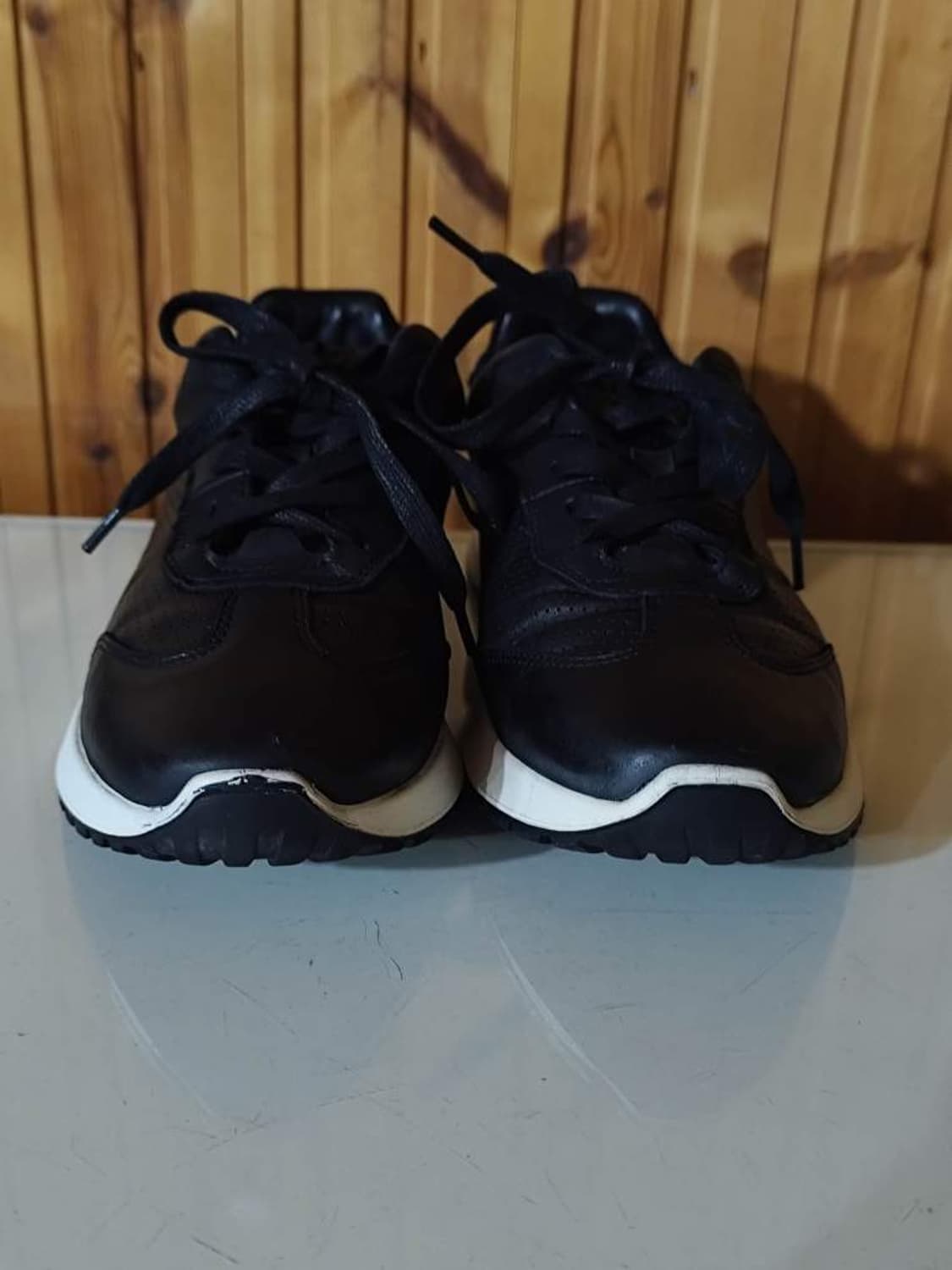 255mm 에코 아스터 블랙 가죽 스니커즈 상품이미지3