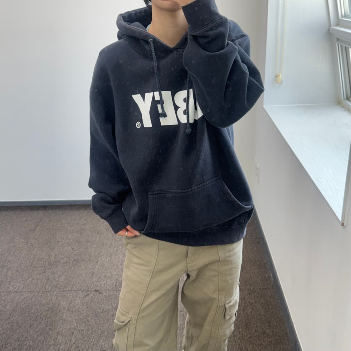 Obey 오베이 다크 네이비 후드티 상품이미지1
