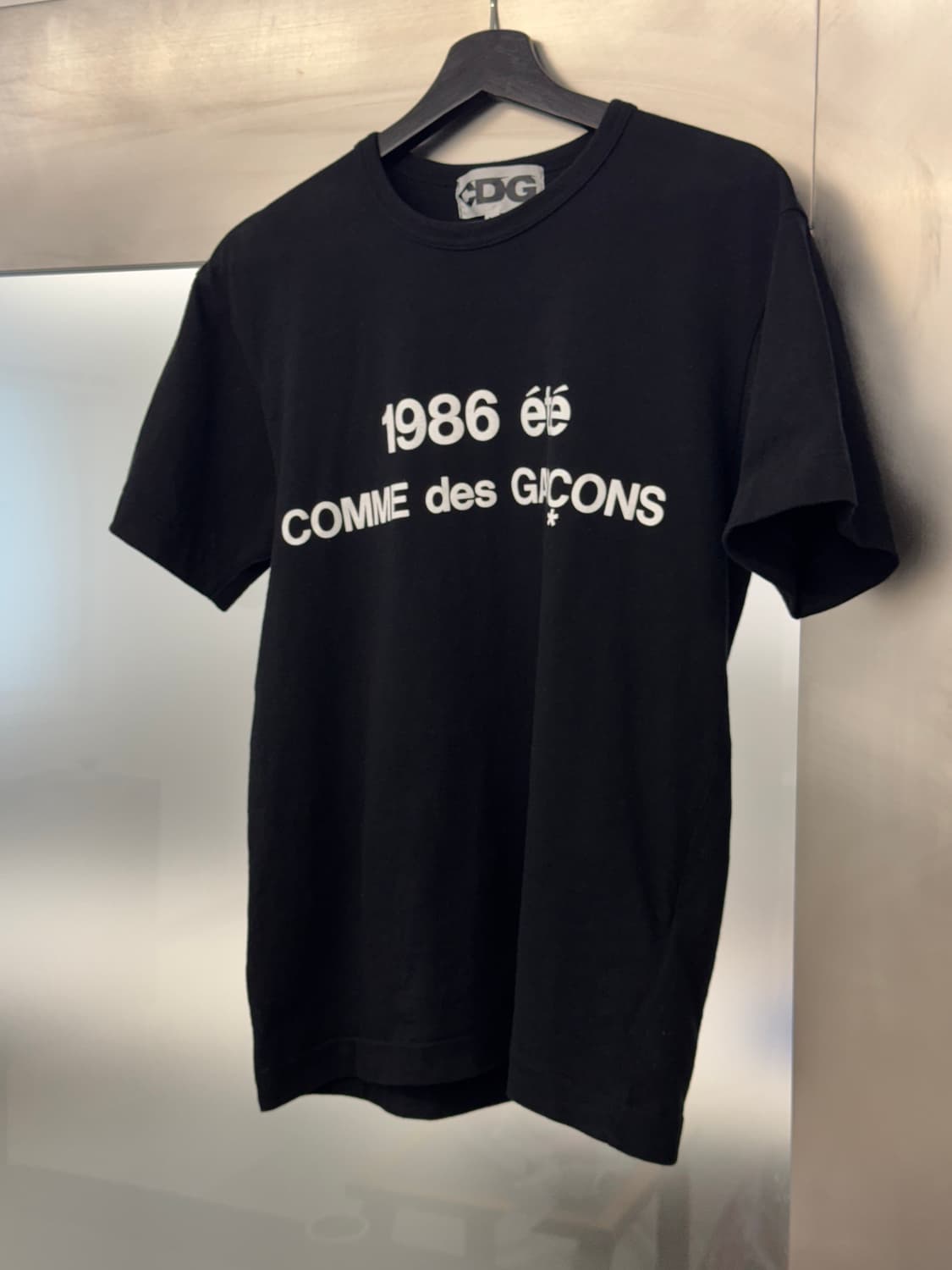 [M] CDG 1986 꼼데가르송 티셔츠 블랙 상품이미지1