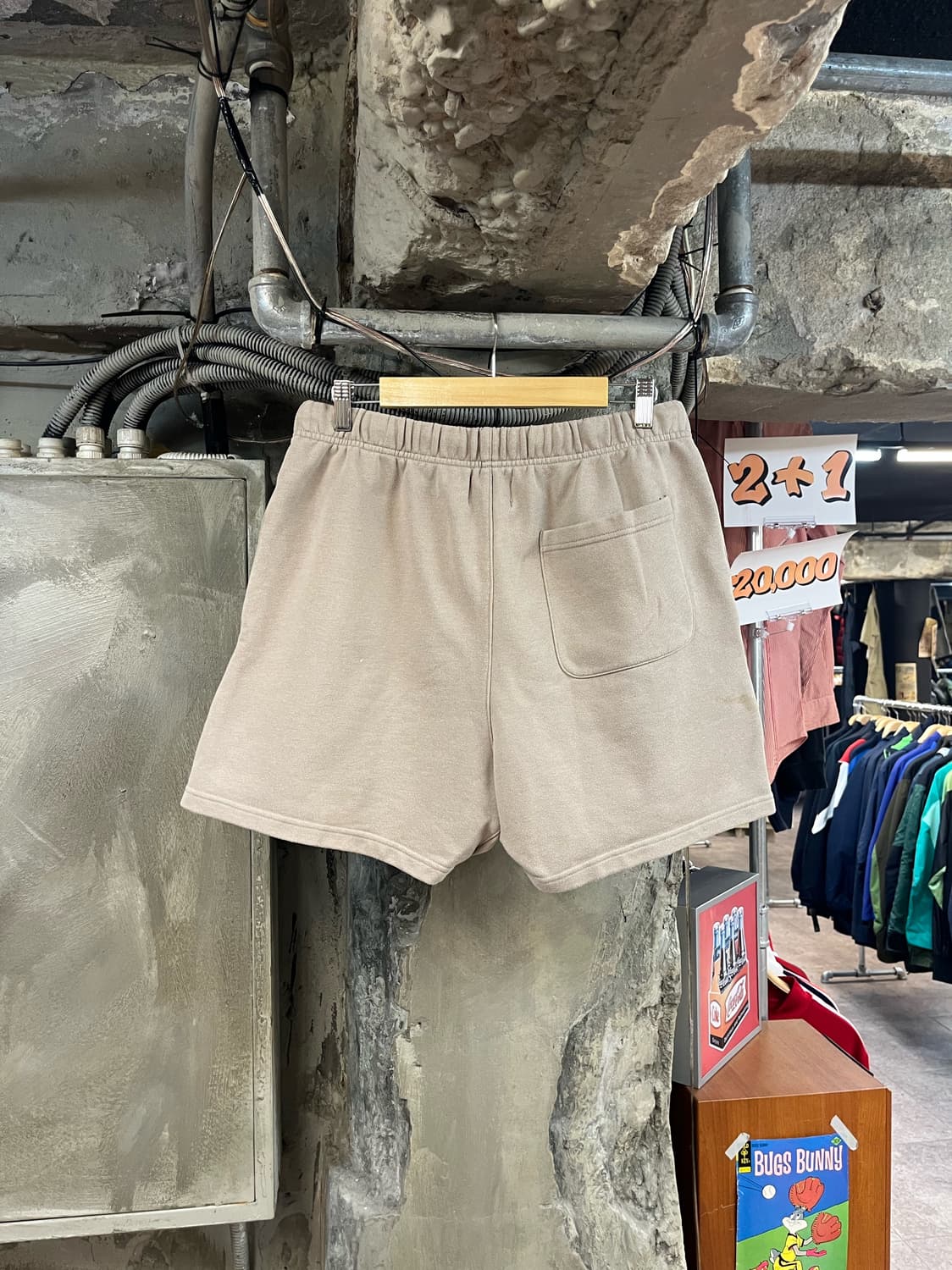 피어오브갓 에센셜 하프 스웻 팬츠 오트밀 M #csz3274  상품이미지2