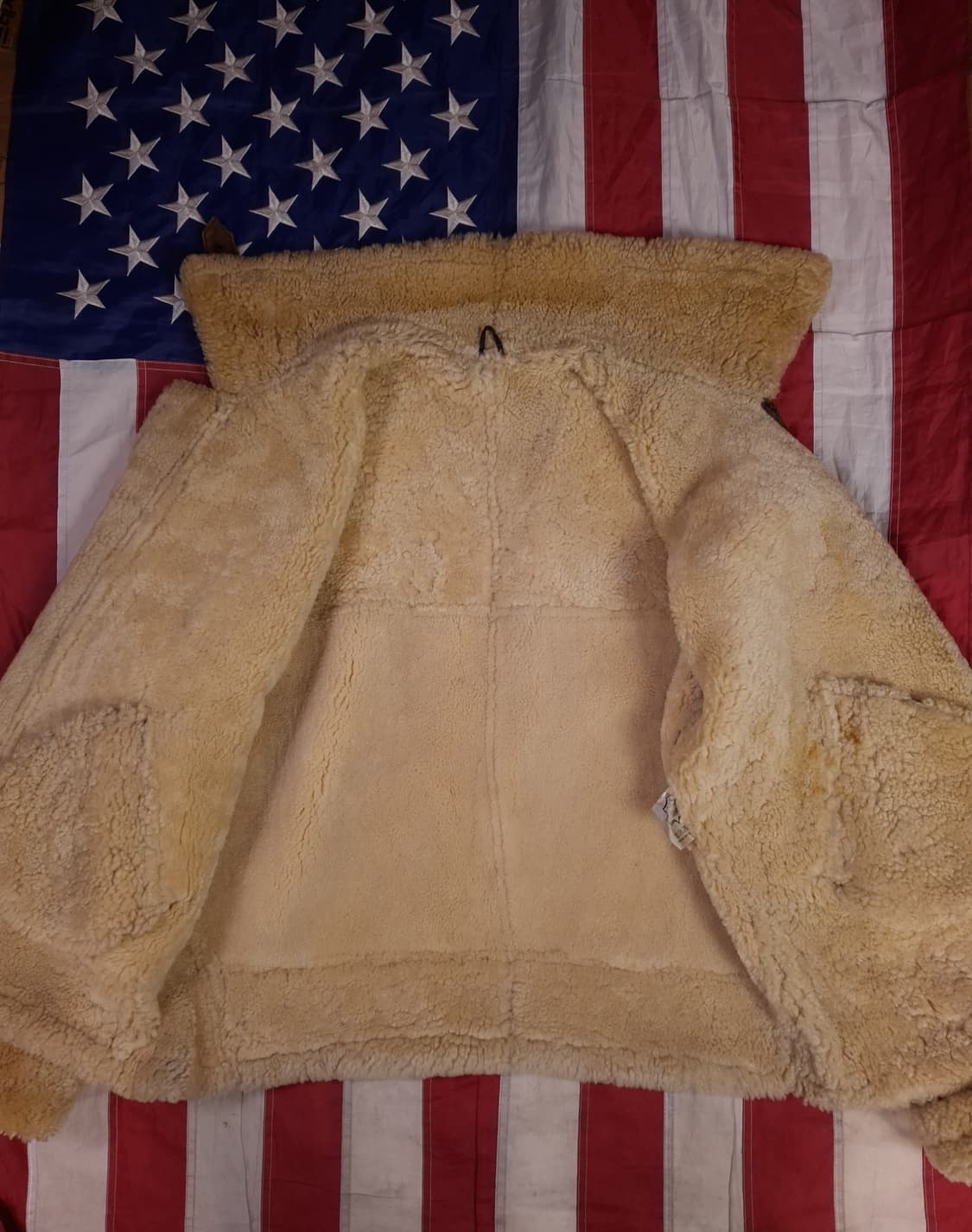 미공군 B-3 TYPE 천연가죽 항공 폭격기 무스탕 상품이미지9