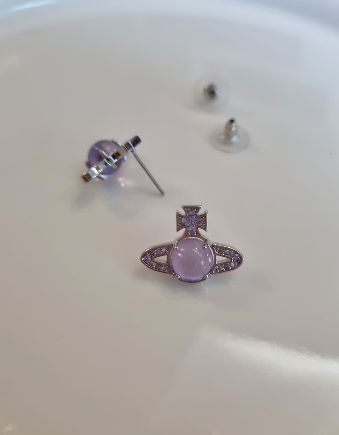 비비안웨스트우드 업사이클링 퍼플볼 귀걸이 상품이미지6