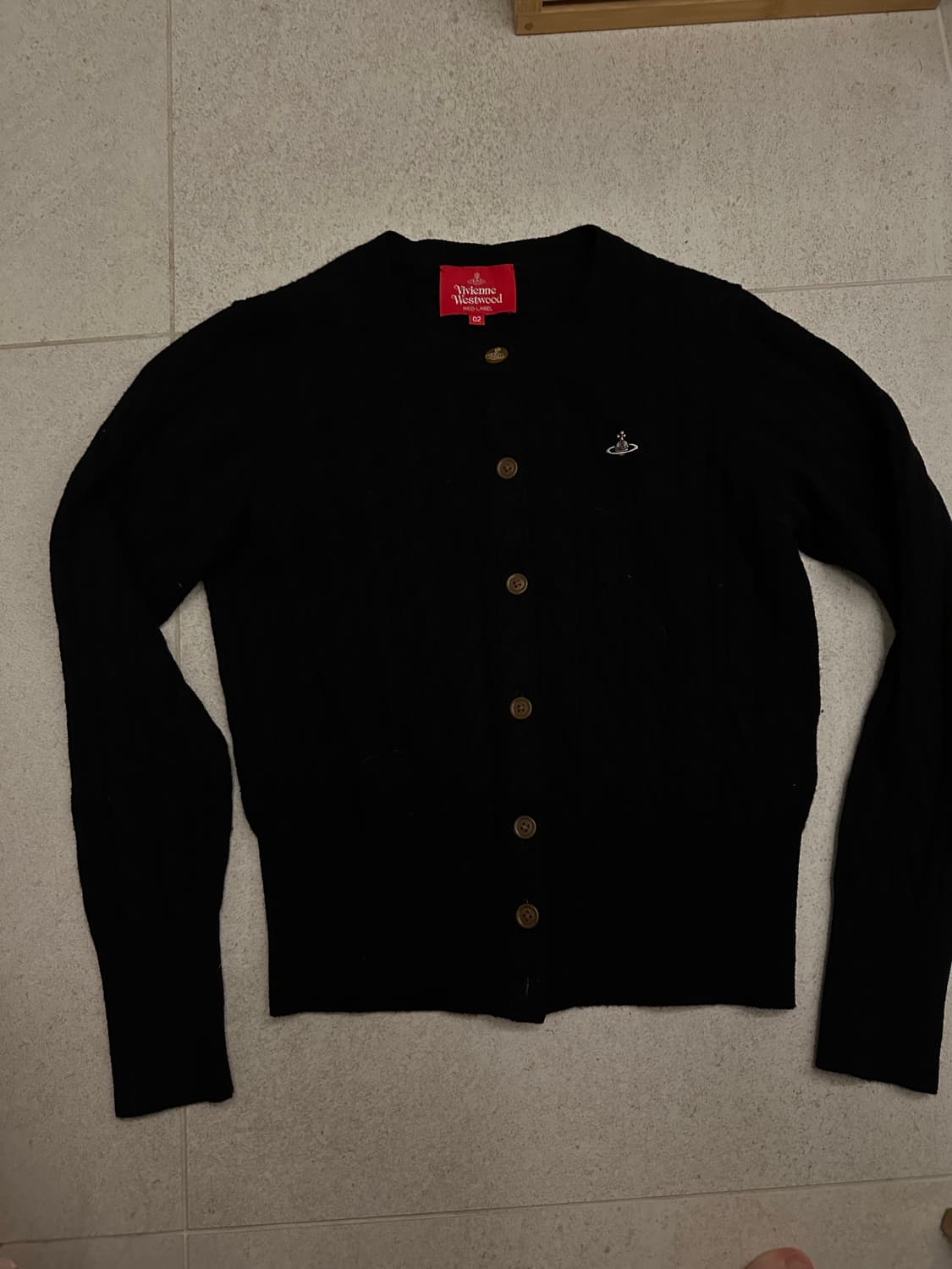 비비안웨스트우드 블랙 꽈배기 02사이즈 상품이미지5