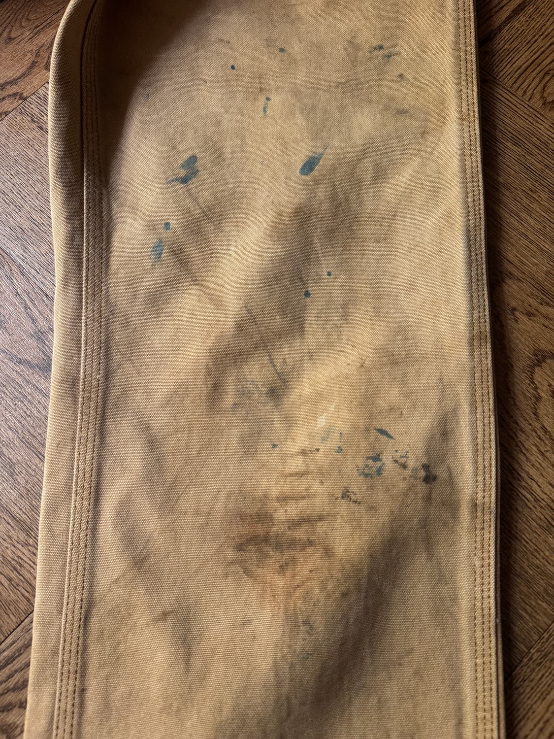 [31]칼하트 Made in USA 더티 페이딩 브라운 싱글니 워크 팬츠 상품이미지5