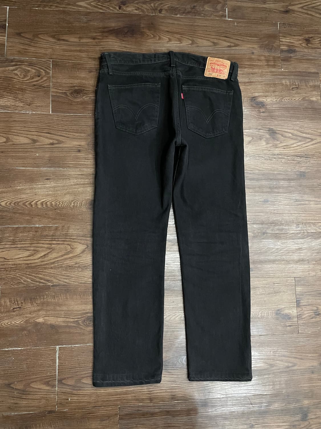 리바이스 505 멕시코 흑청 데님 팬츠 블랙진 상품이미지1