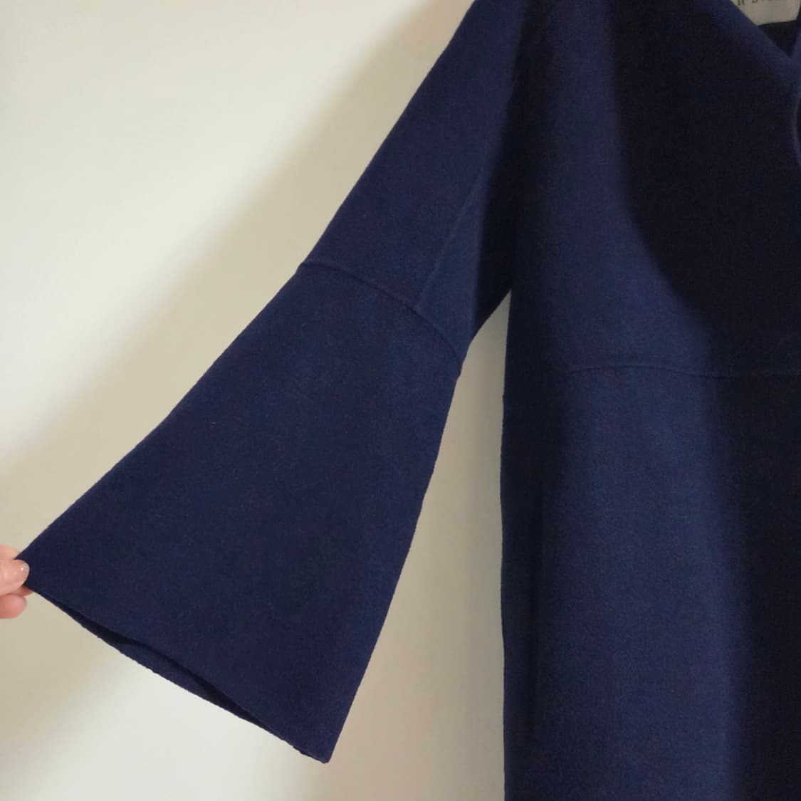 잇미샤 플레어 소매 울 혼방 코트 상품이미지2