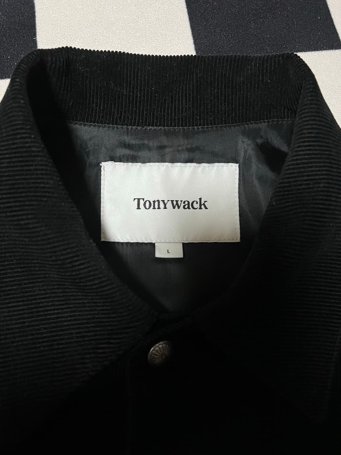 [L] 토니웩 워시드 코듀로이 웨스턴 트러커 자켓 블랙 상품이미지6