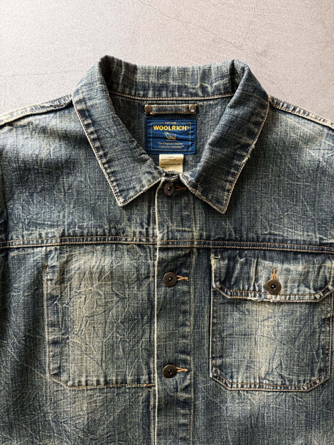 Vintage Woolrich Washing Denim Jacket  상품이미지3