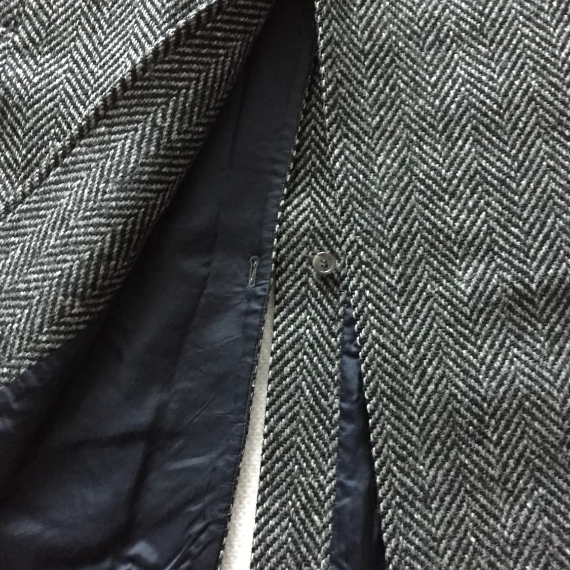 80s 버버리 트위드 발마칸 코트 상품이미지9