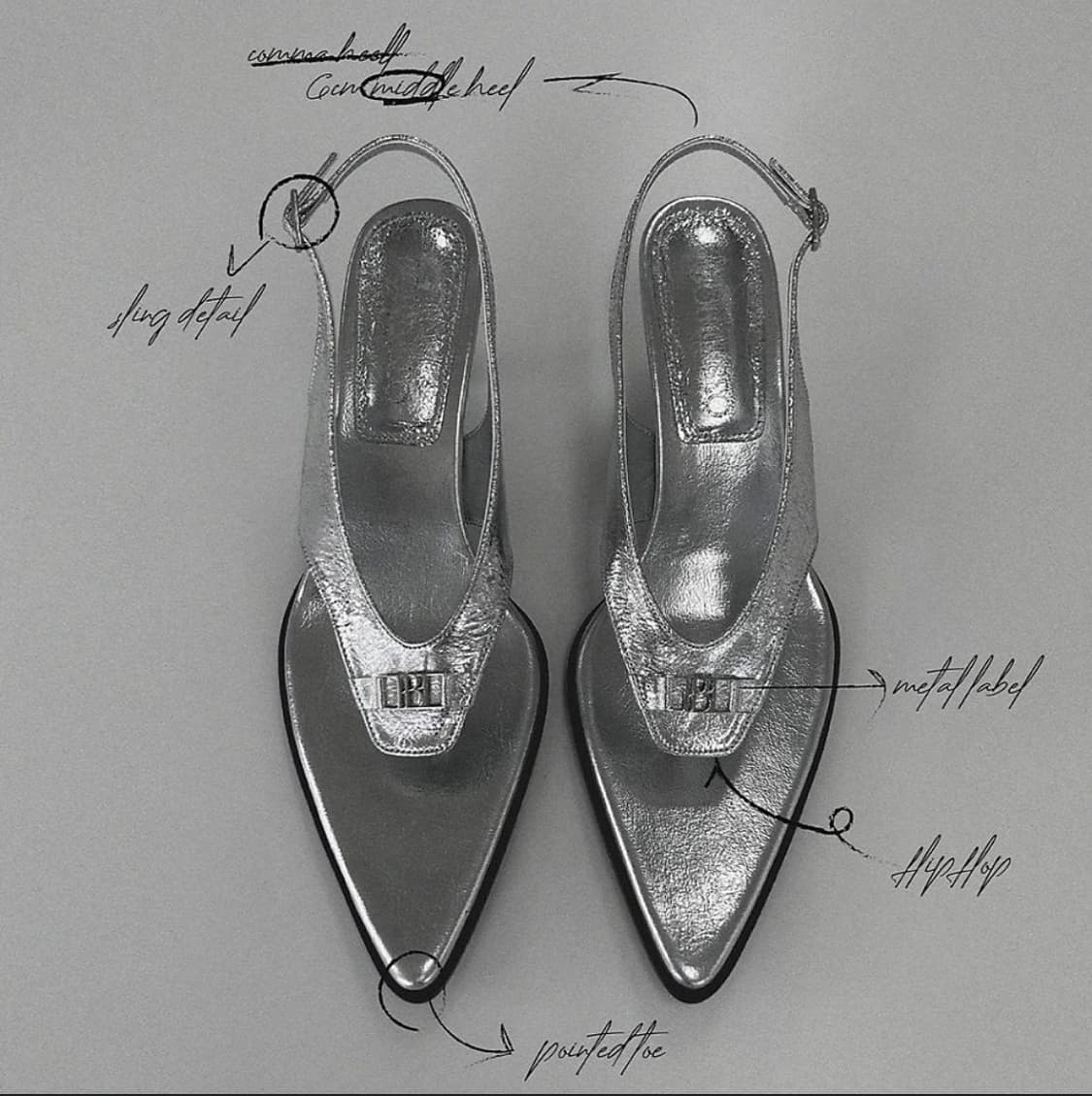 보헴서 보헤미안서울 플립플랍 실버 245 새상품 상품이미지1