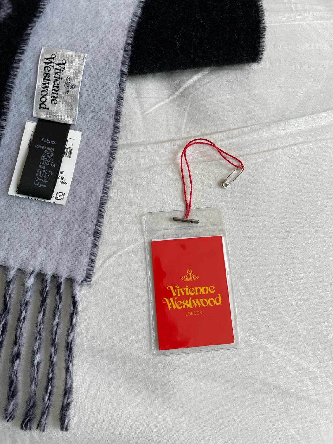 비비안웨스트우드 싱글 orb 양면 머플러 상품이미지3