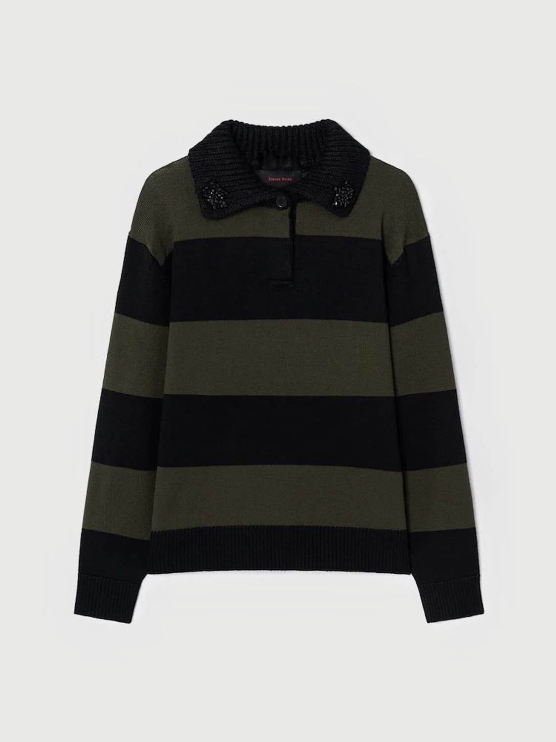 [M,L]시몬로샤 비즈 스트라이프 폴로 니트 상품이미지5