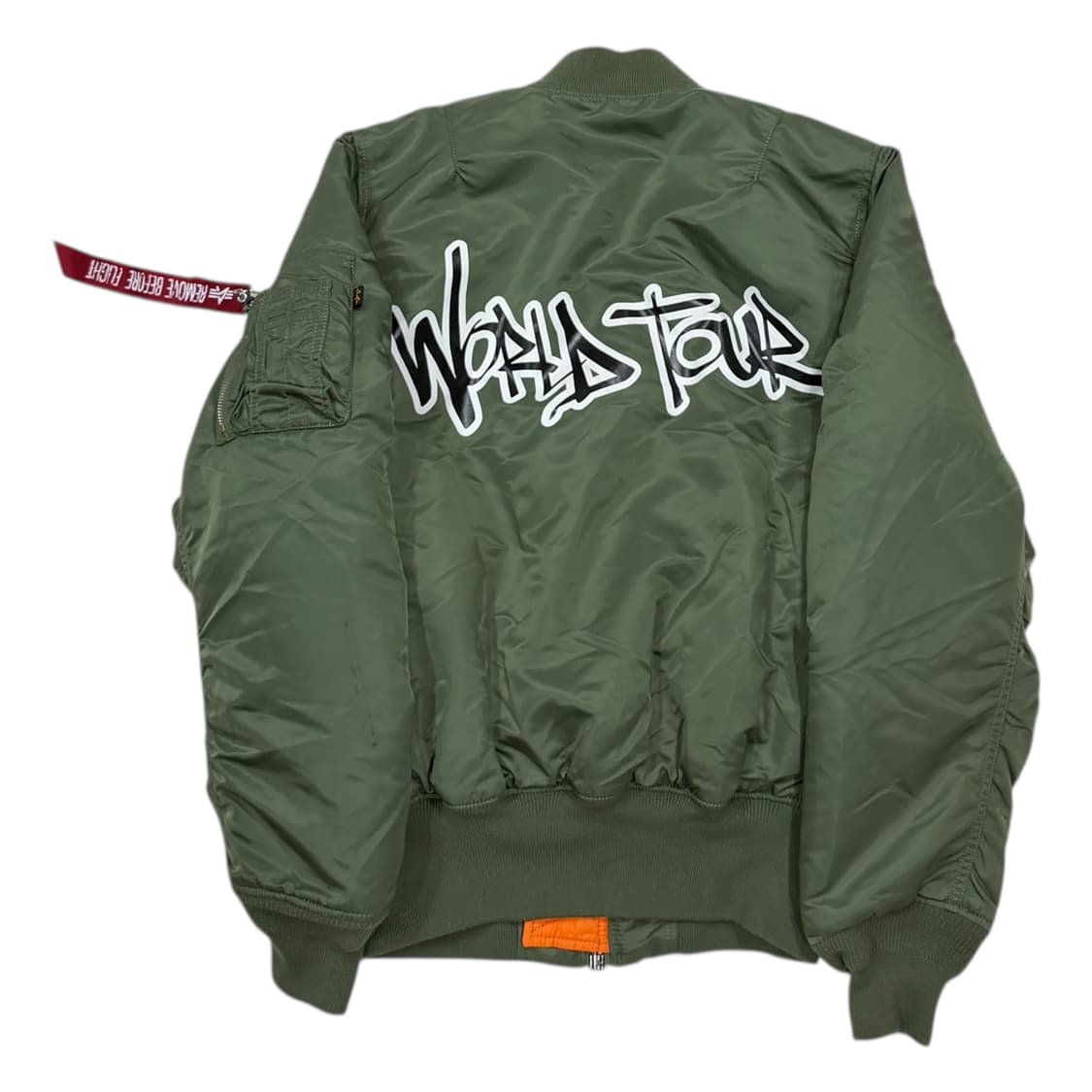 알파인더스토리 X 아리아나그란데 MA-1 봄버 자켓 카키 XS 상품이미지2