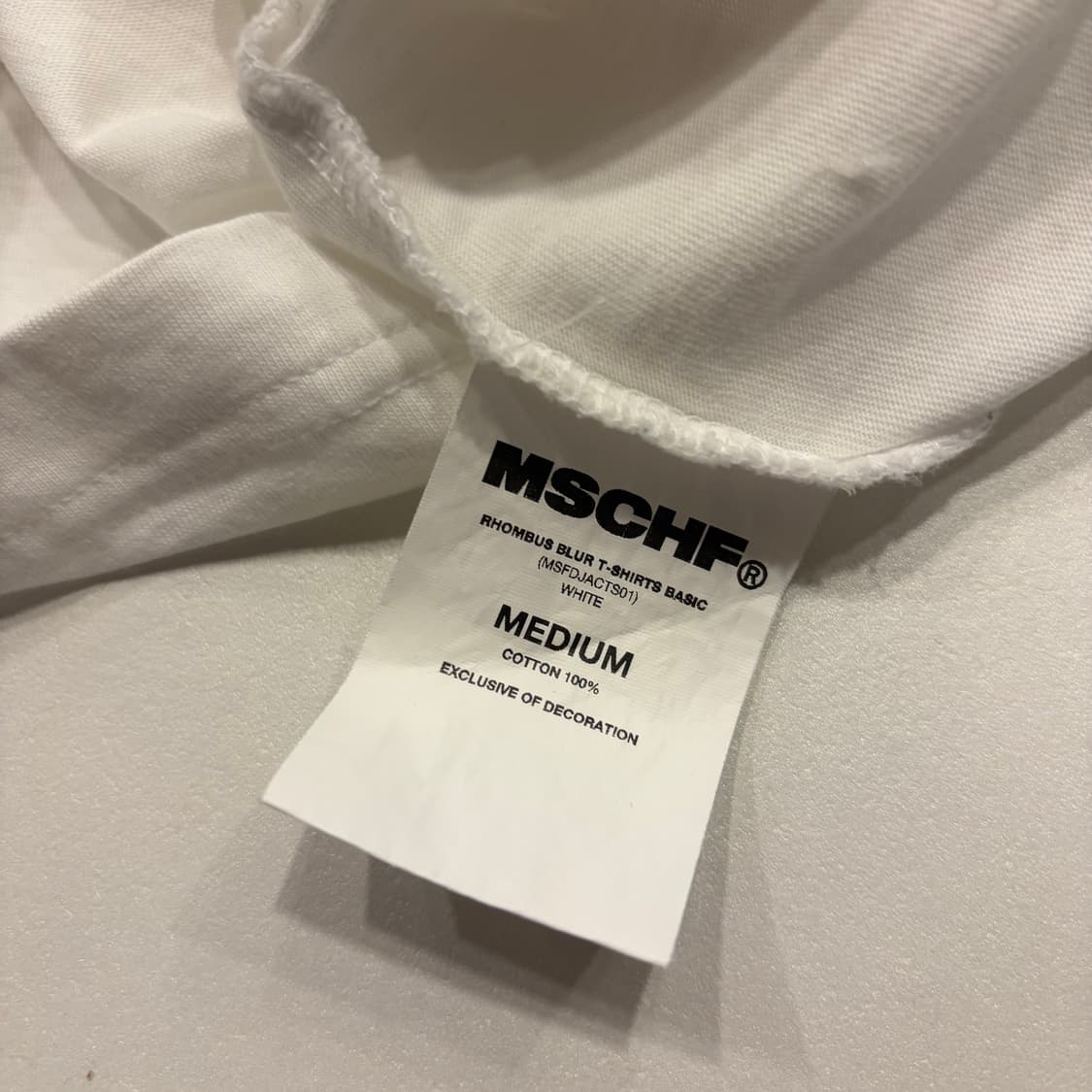 [M] 미스치프 MSCHF 로고 반팔티 화이트 B755 상품이미지6