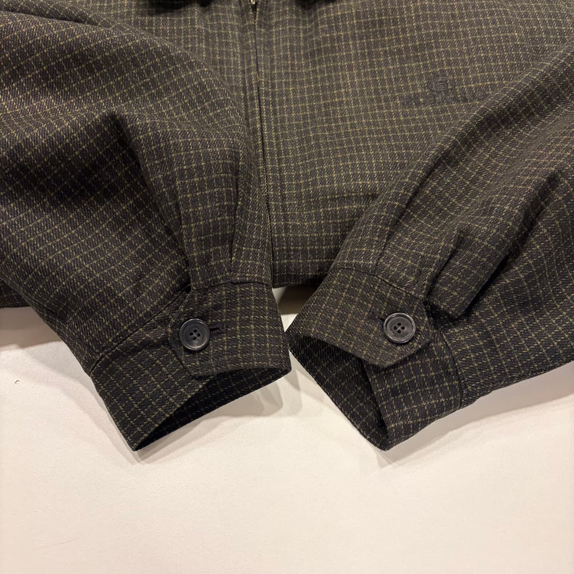 [105] 파올로구찌 체크 패턴 자켓 블루종 C250 상품이미지6