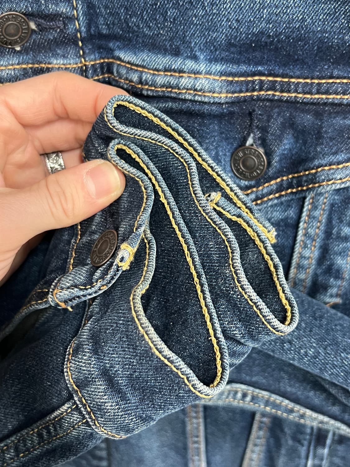 Levis 리바이스 인디고 워싱 데님 트러커 자켓 상품이미지4