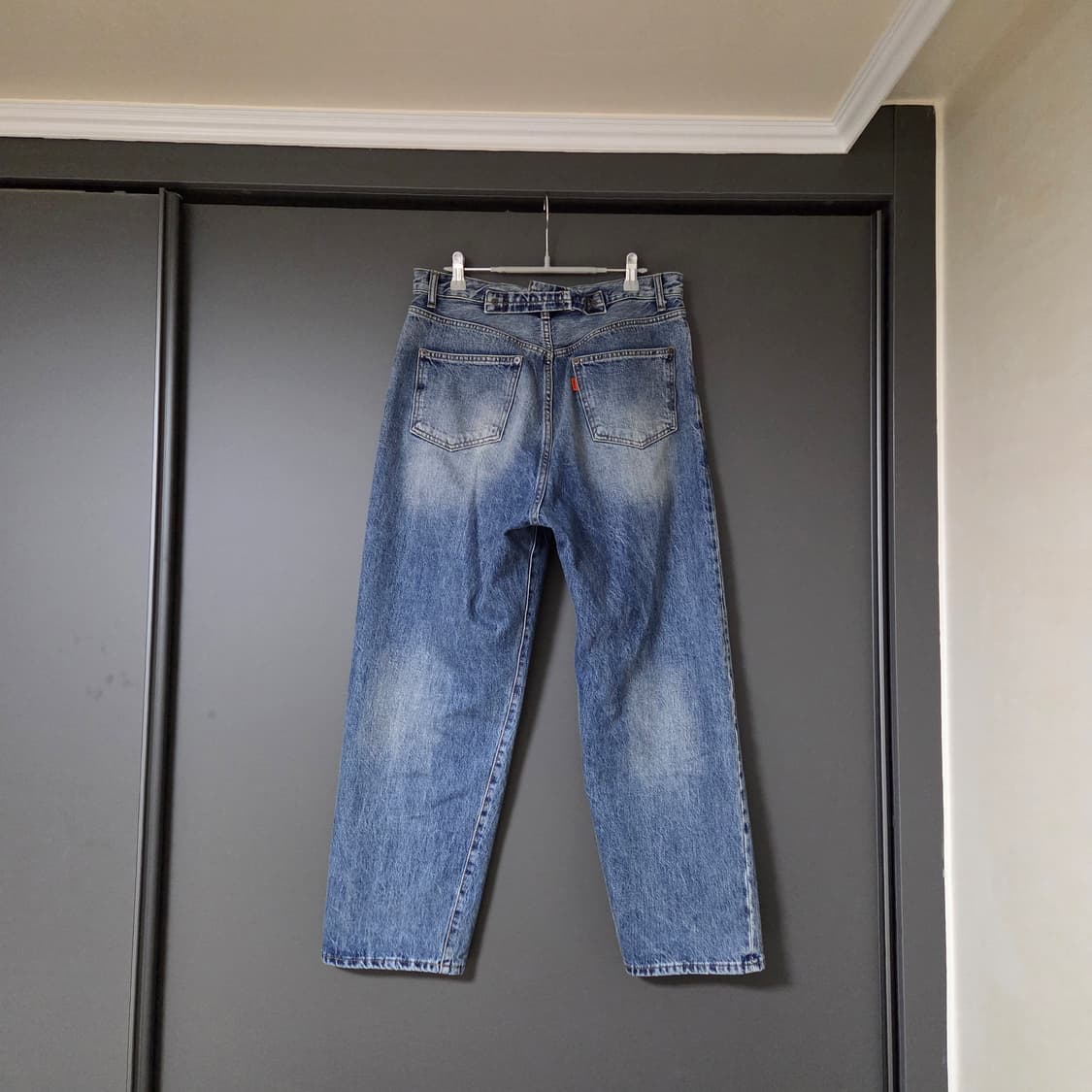 [1] 아워셀브스 와이드 테이퍼드 데님 워시드블루 / 아워셀브즈 중청 상품이미지2