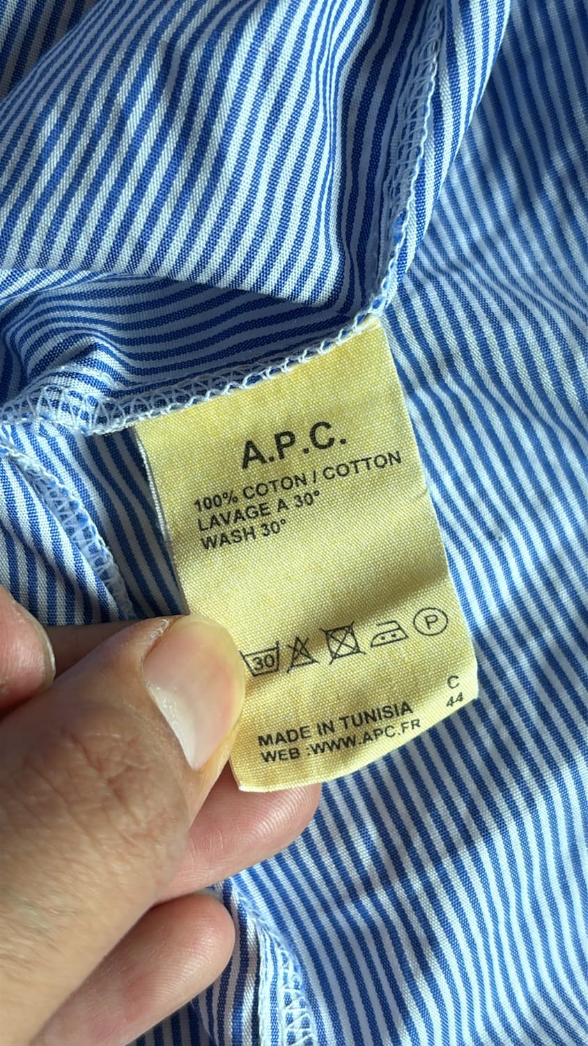 A.P.C 아페쎄 빅카라 빅슬리브 셔츠 상품이미지5