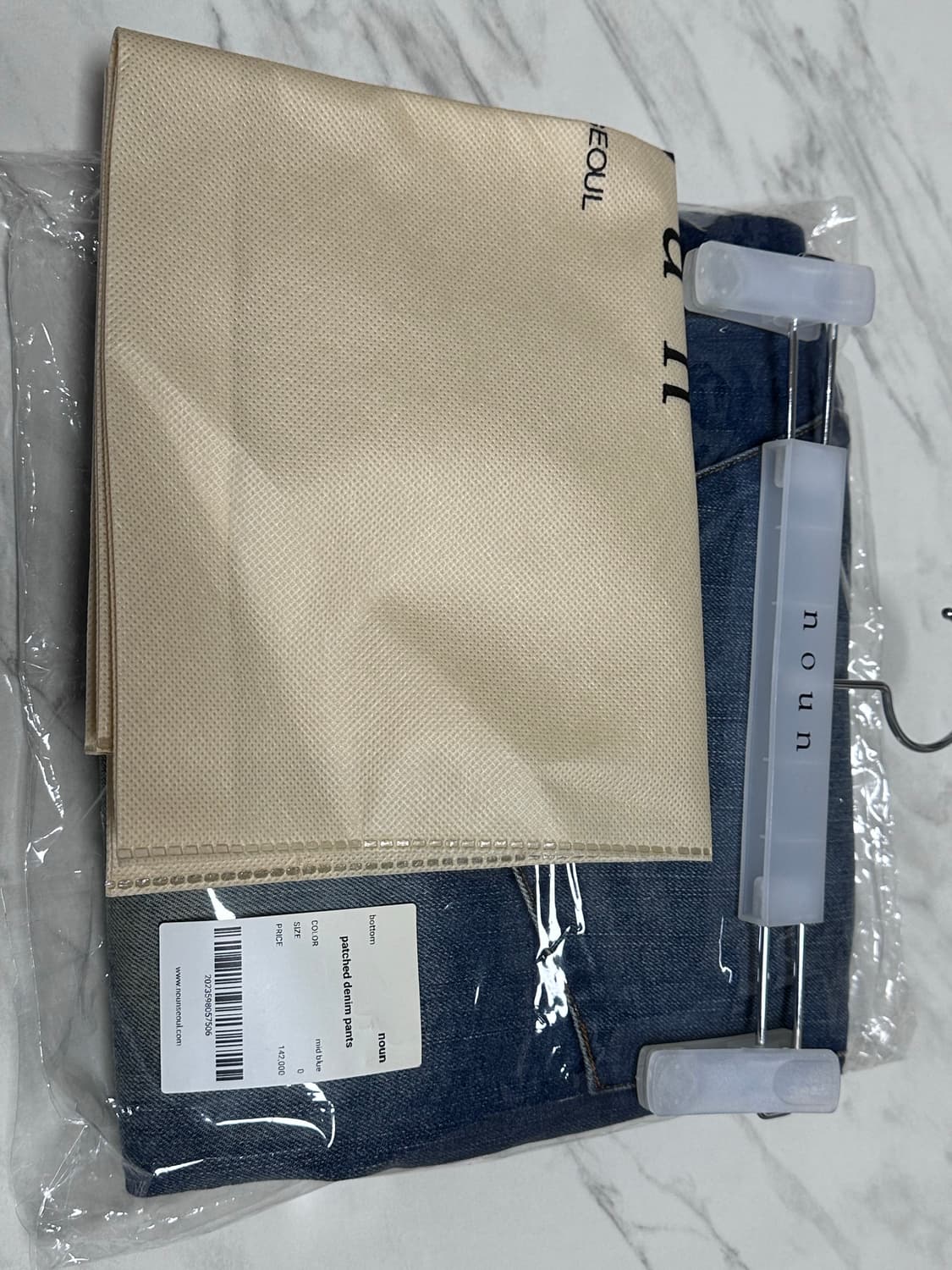 노운 패치 데님 팬츠 상품이미지3