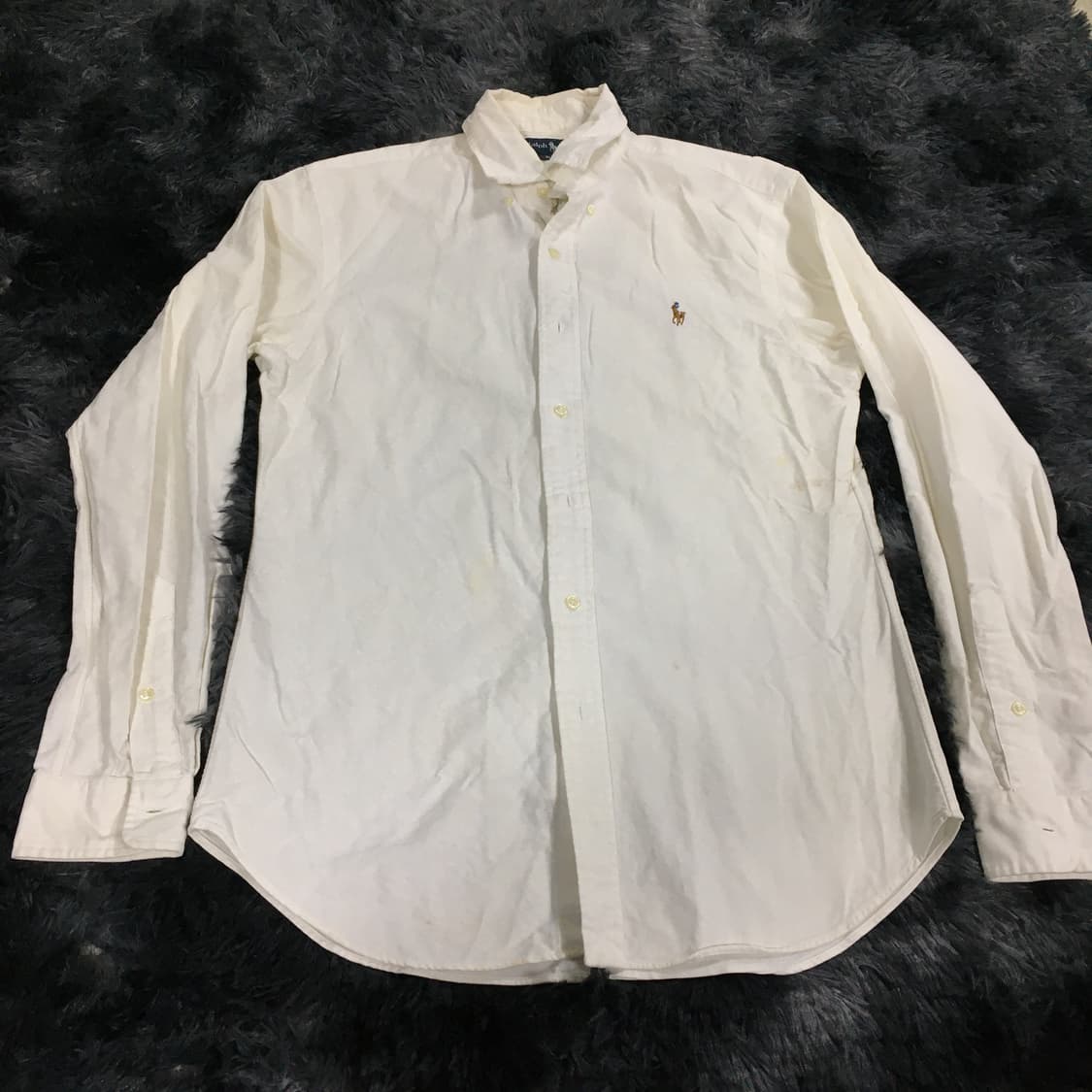 투티/0386 폴로 랄프로렌 긴팔 옥스포드 셔츠 자수 로고 슬림핏 상품이미지2