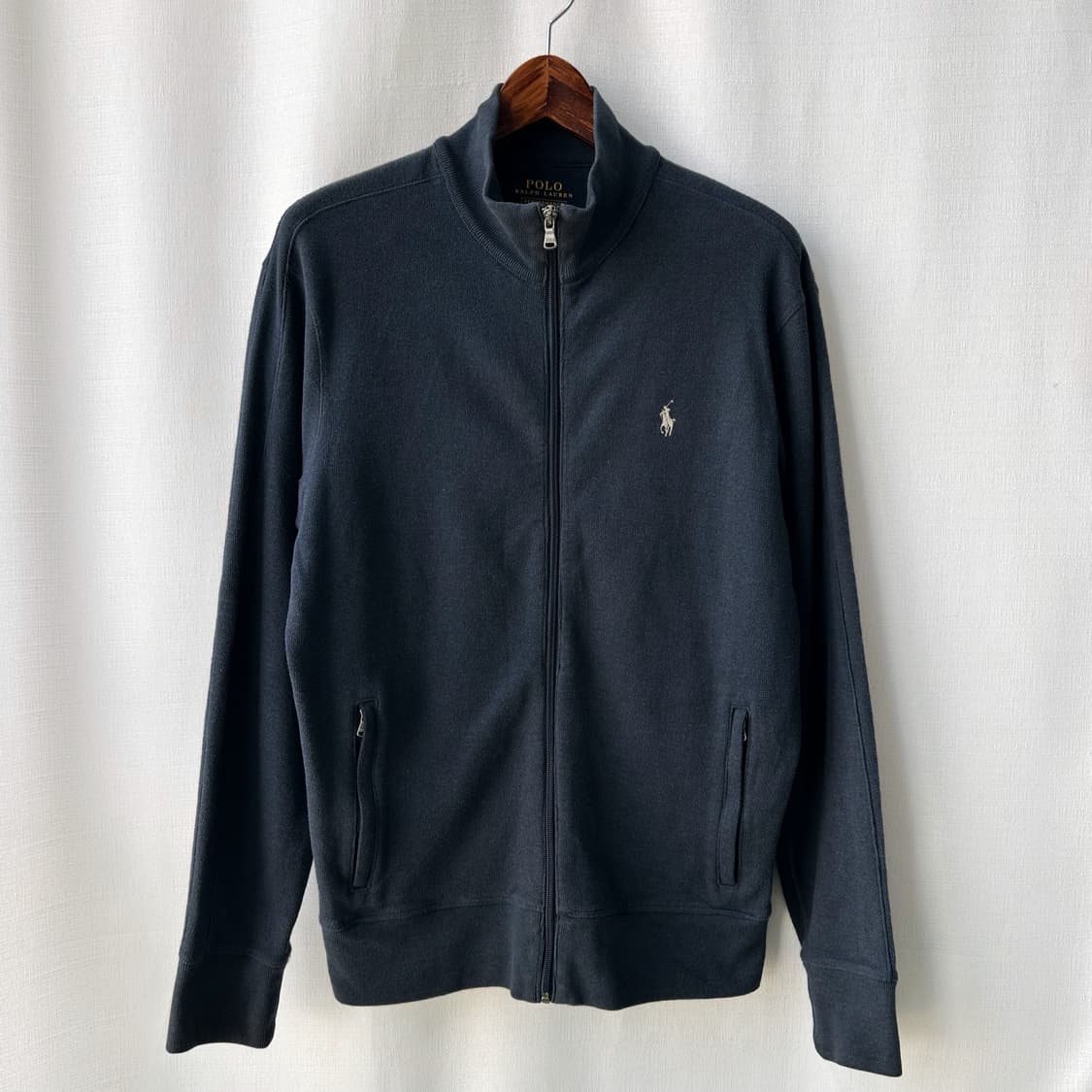 폴로 랄프로렌 퍼포먼스 풀 지퍼 트랙 니트 자켓 네이비 M 상품이미지1